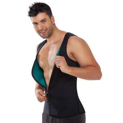 China Wholesale Antibacterial Body Shaper Neoprene Corset For Men Waist Trainer With Zipper for sale