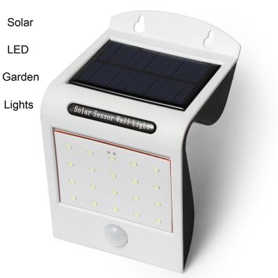 China Las luces al aire libre impermeables del sensor solar del sensor de movimiento de PIR llevaron la luz solar de la pared en venta