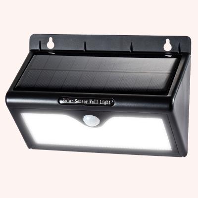 China Super Brightest Pure white Solar Motion Sensor LED Light Outdoor 3 Intelligent Mode for sale