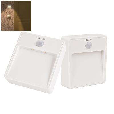 China Stick Anywhere Night Motion Sensor LED Light For Stairs / Hallways / Bedrooms / Cabinets for sale