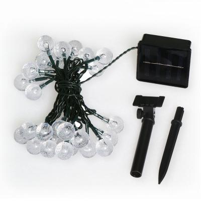 China Crystal Ball Style Solar Powered Outdoor String Lights Environment Friendly for sale