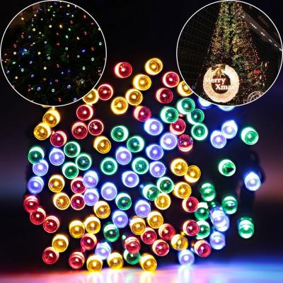 China Waterproof Solar String Light / Garden Christmas Lights Rgb White Blue Wedding Holiday for sale