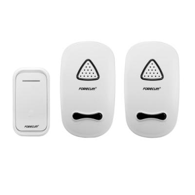 China 240V Smart Home Long Range Wireless Doorbell With Dual Receiver , Eu Plug for sale