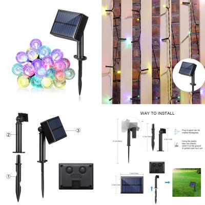 China Multi Colors 8 Modes Fairy Solar Motion Sensor Led Light String For Switch Holiday Decoration for sale