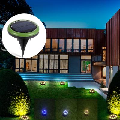 China External 8 Leds Solar Ground Lights / Garden Lawn Yard Solar Powered Sensor Security Light for sale