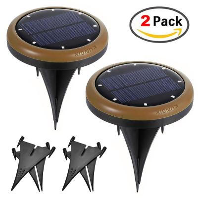 China 2 Pack Solar Outdoor Pathway Lights Deck Nightlight Path Yard  Above Ground Walkway for sale