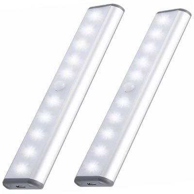 China 10-led Stick-on Anywhere Portable Little Light Wireless LED Under Cabinet Lights with Motion Sensor for sale