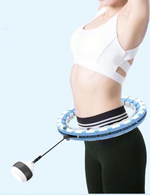 China Bodybuilding Fitness Polynesian Dance Circles Smart Burning ABS Fat Slimming Waist Massage Weighted Smart Polynesian Dance Ring for sale