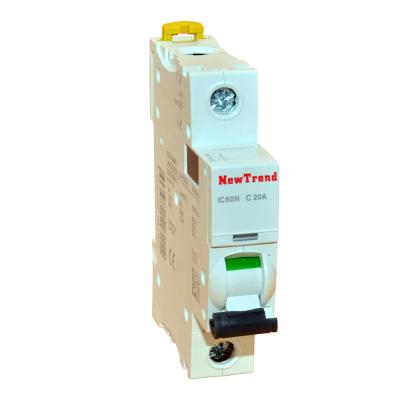 China Acti9 iC60 Type Miniature Circuit Breaker 1P 2P 3P 4P 1A 2A 3A 4A 5A 6A 10A 13A 16A 20A 25A 32A 40A 50A 63A 6KA 10KA iC60N MCB IC60N for sale