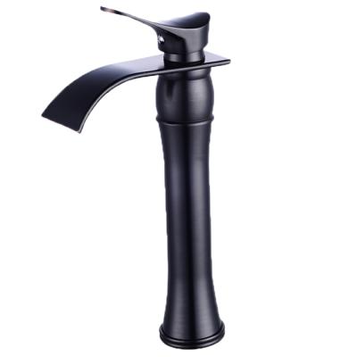 China Thermostatic Faucets Oil Rubbed Bronze Waterfall Bathroom Sink Vessel Wash Faucet Basin Single Lever Water Mixer Tap. for sale