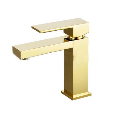 China Hot Sense Faucets And Cold Water Faucet Gold Basin Basin Brass Faucet Patterns Faucet for sale