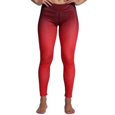 China Yoga0195 Digital Printing Slim Fit Yoga Pants Outdoor Sports Fitness And Yoga Wear Gaiters for sale