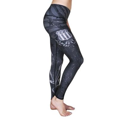 China Other High Waist Yoga Pants Tummy Control Leggings , Workout Stretch Yoga Leggings for sale