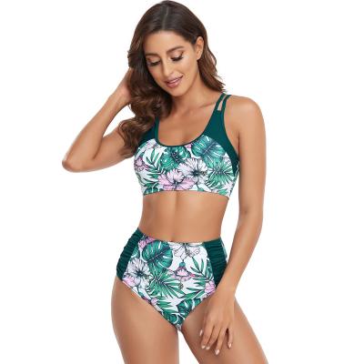 China Sexy Floral Printing YS185 High Waist Bikini Women Swimwear Breathable Swimwear Bikinis and Beachwear Beachwear for sale