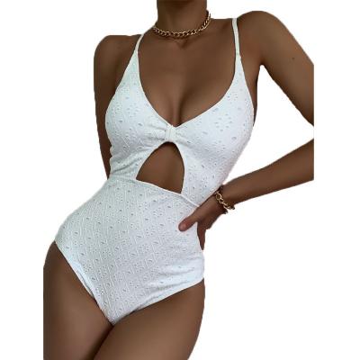 China High-leg swimwear and new one-piece bikinis and swimsuit YS017 cutout swimsuit white women swimsuit beach wear for sale