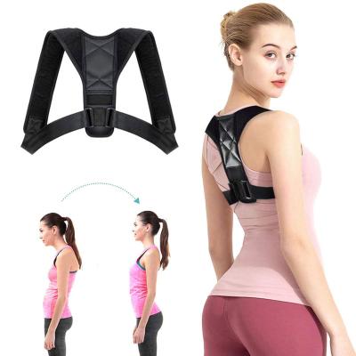 China 2022 New Products Back Braces Adjustable Posture Corrector Lumbar Back Shoulder Brace In Back Support for sale