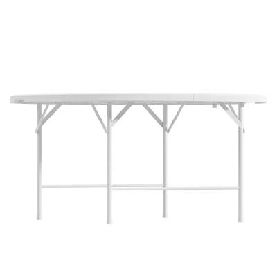 China Benjia new style folding 60 inch round tables folding picnic white outdoor folding table for wholesales for sale