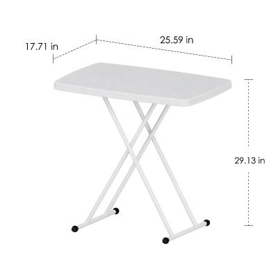 China Benjia Rectangular Tables Plastic Folding Tray Table Plastic Folding Adjustable Plastic Folding Table for sale