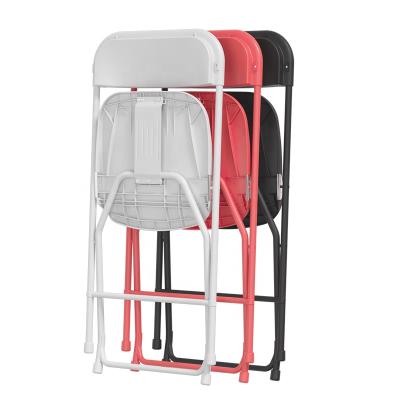 China Factory Product 45*45*80cm Single Head Folding Portable Dining Chair Thickened Plastic Folding Chair for sale