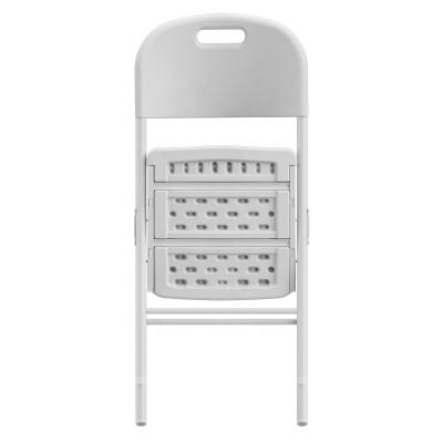 China Benjia Environmental Friendly Material Folding Chair White Plastic Folding Chair For Outdoor Events Play for sale