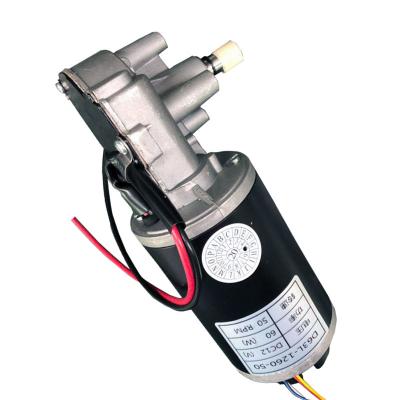 China Hangzhou 12V 60W Totally Enclosed Gear Motor 15Nm Torque DC Gear Motor For Agricultural Equipment for sale