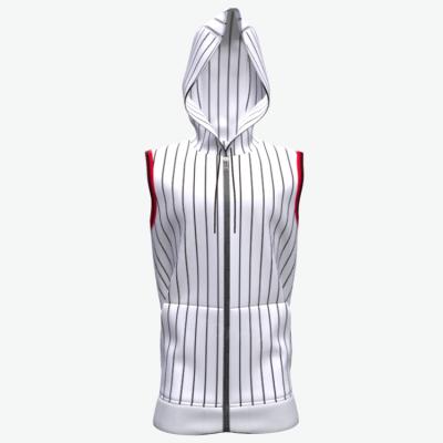 China Custom Design Sublimation Pullover Hoodies Wholesale Sleeveless Hooded Sweatshirts for sale