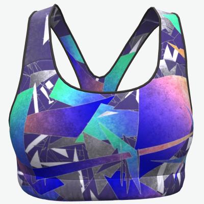 China OEM Sportswear Sublimation Women Yoga Tops Breathable High Quality Sports Bra for sale