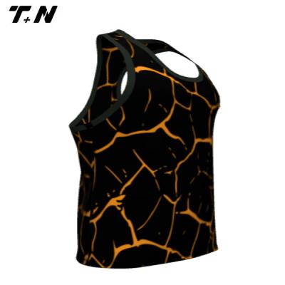 China Sleeveless Anti-pilling Tank Tops Mens Gym Custom for sale