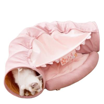 China Viable hot sales can be dismantled and washed warm breathable cat tunnel cat nest seasons of the four available for sale