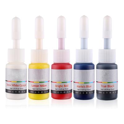 China Body Art Best Brand Stigma Best Dye Tattoo Ink 5 Colors Tattoo Ink Kit Set 5ml for sale