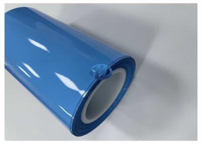 China 200 μm Blue HDPE Film UV Cured Silicone Coating Film Without Silicone Transfer No Residuals for sale