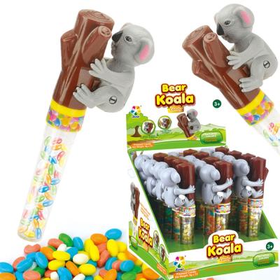 China Juqi Natural China-made Candy Toys Cogwheels Environmental Friendly Plastic Koala Toy Candy for sale