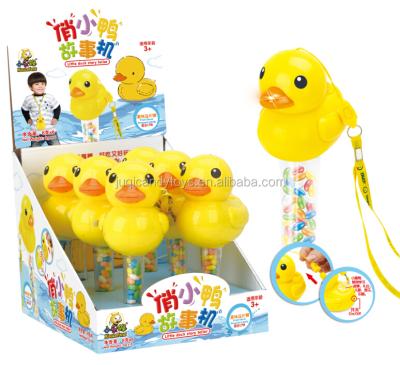 China Cartoon Toys Multifunctional Cartoon Duck Confectionery Product Type With Fruity Flavor Candy Toys for sale