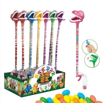 China Juqi Normal Candy Toys Wholesale Type Candy Large Mouth Dinosaur Grabber Toys Novelty Candy for sale