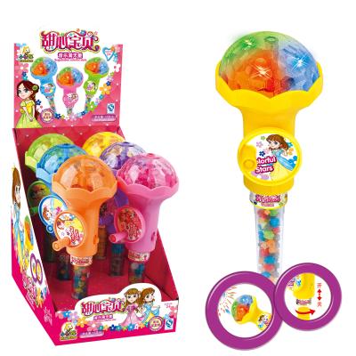 China Musical Glucose Light Up Magic Wand Candy Toys Girls Confectionery Toys Candy With Halal Candy for sale