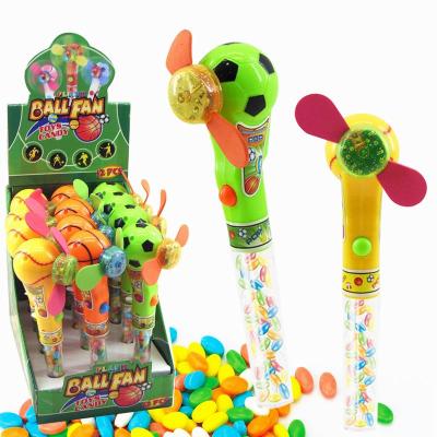 China Normal Summer Confectionery Toys Candy Good Selling Carryover Basketball Fan Candy Toys with Candies and Dulces for sale