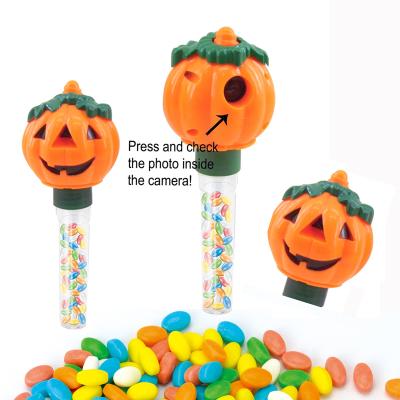 China Cartoon Toys Cute Pumpkin Shaped Camera Can Fill Chocolate Candy Halloween Candy Toys for sale