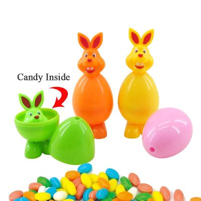 China Cartoon Toys Easter Candy Toys With Bunny And Sweet Candy Surprise Eggs Bottle Cap Toy Candy for sale