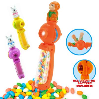 China Plastic Cartoon Toys Children Projection Flashlight Toys With Candy for sale