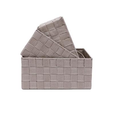 China Polypropylene Nylon Fabric Rope Box Tissue Mushroom Bag PP Webbing Sustainable Woven Polypropylene Strap Woven Basket for sale