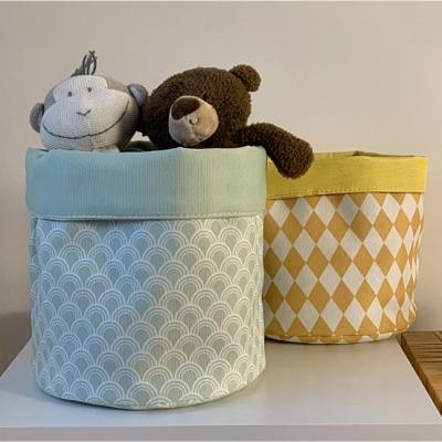 China Viable Style Cloth Bucket Toy Doll Basket Baby Diaper Bag Household Items Bucket for sale