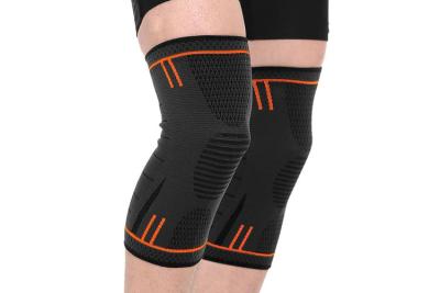 China Non Slip Silicone Sports Knee Support For Running , Working Out Elastic Knee Brace for sale