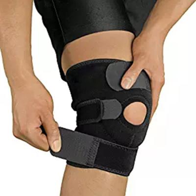 China Open Patella Compression Knee Brace Supports For Injury Recovery Adjustable Strapping Breathable for sale