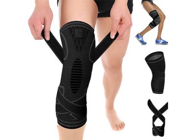 China Non Slip Knee Brace Youth Compression Sleeve Pain Relief With Adjustable Wrap for sale