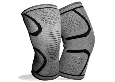 China Comfortable Weightlifting Knee Sleeves , Pain Relieving Knee Brace With Strap for sale