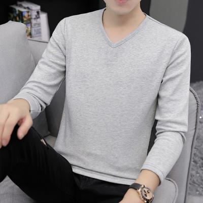 China Breathable Soft Comfortable Casual Sweater V Neck Long Sleeve Shirt For Men for sale