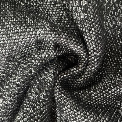 China Wholesale Anti Pill Wool/Polyester Fabric Yarn Dyed Merino Wool Jacquard Fleece Knitting Fabric For Man Women Suit Coat for sale