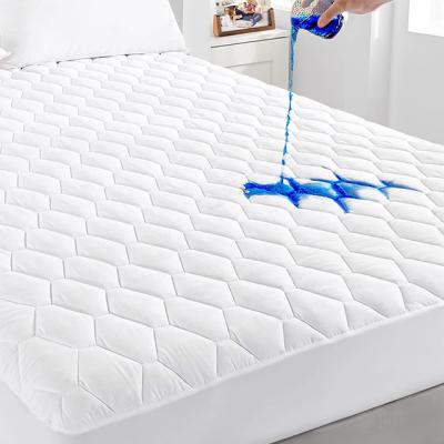 China Wholesale Microfiber Waterproof Cloth Anti Dust Mites Normal White Hypoallergenic Mattress Protector for sale