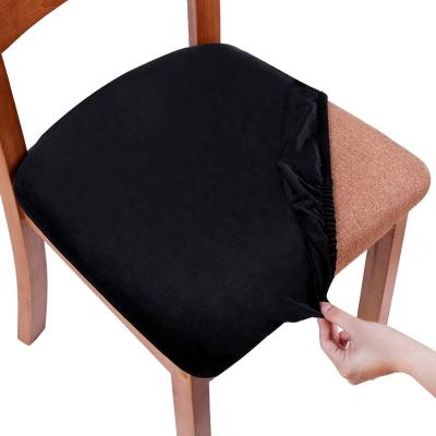 China Professional Wholesale China American Style Polyester Covers Manufacture Office Dining Chair Seat Cover For Wedding for sale