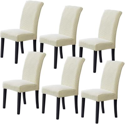 China American Style Stretch Chair Covers For Dining Set Of 6 , Removable Washable Dining Chair Covers for sale